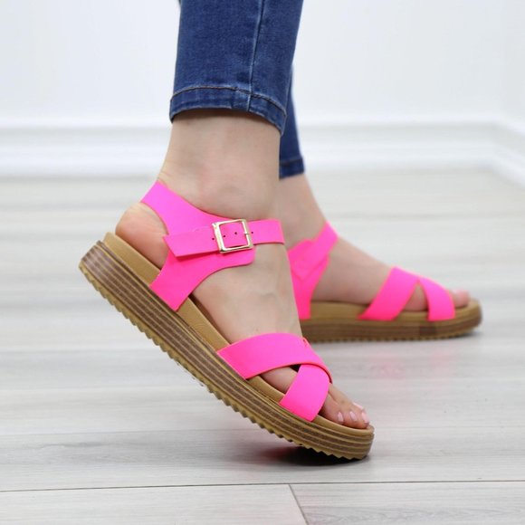 Women's Pink Sandals - Picture 5 of 14